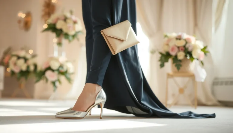 Quelles couleurs de chaussures porter avec une robe bleu marine pour un mariage ?