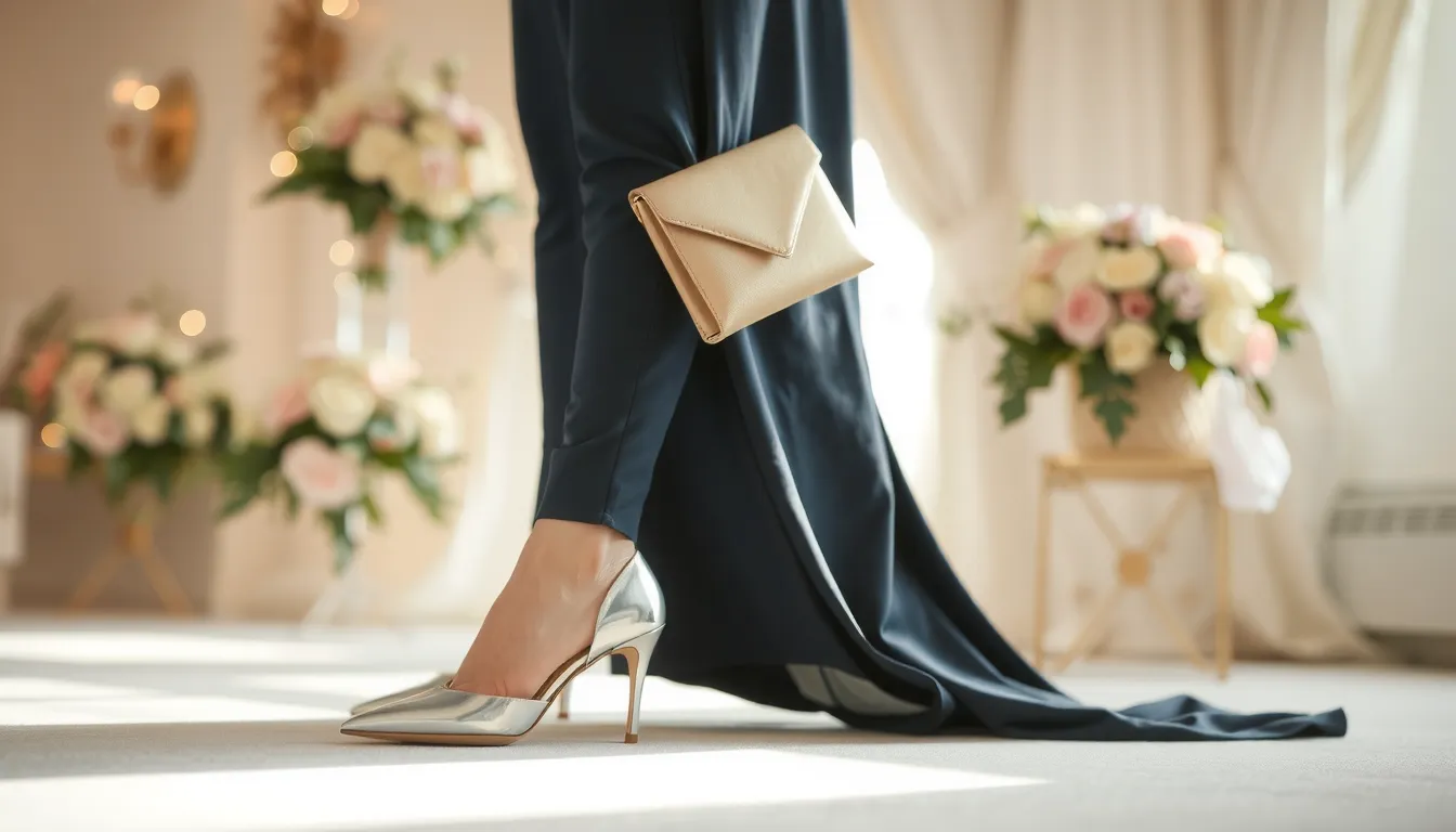 quelles chaussures avec robe bleu marine pour mariage