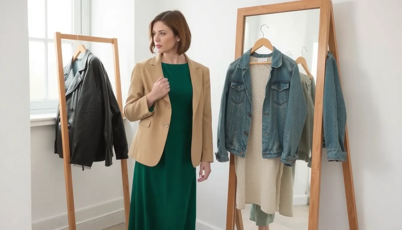 quelle veste porter avec une robe verte