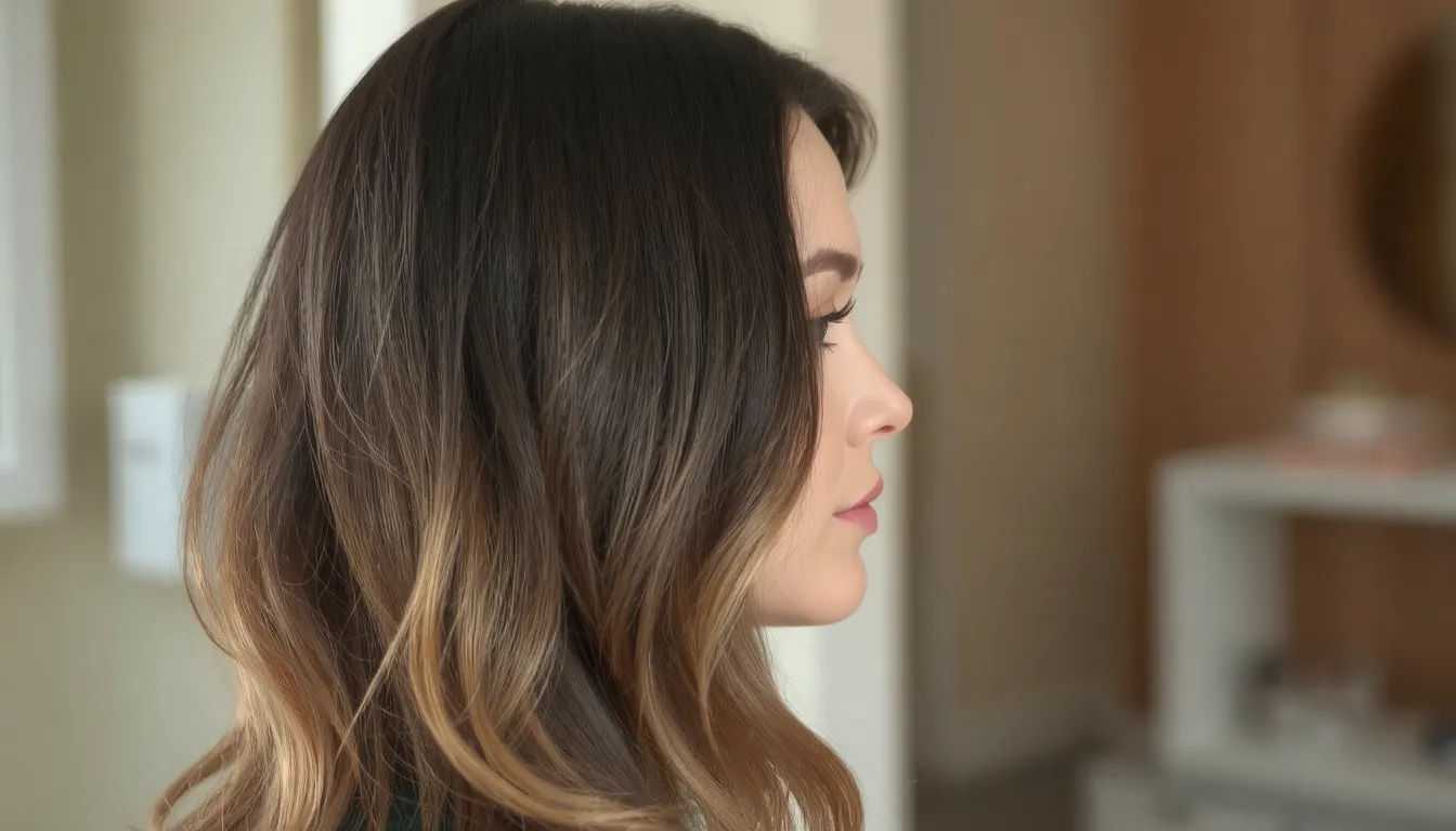 ombré hair sur brune